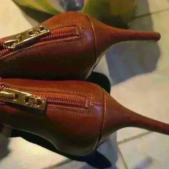 🌻Cole Haan Adella Mesh Leather Bootie Peep Toe 8.5 - Picture 2 of 6